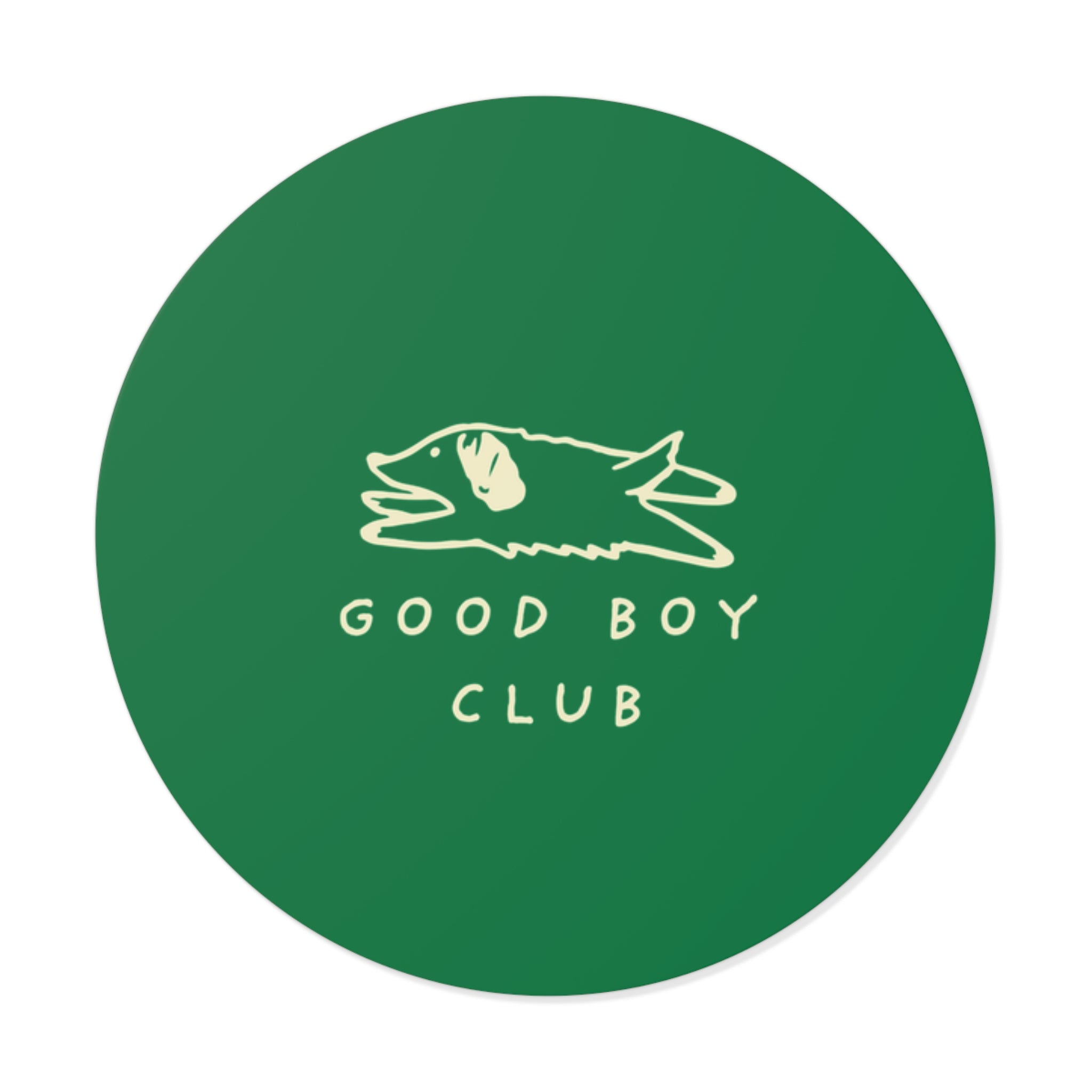 Good Boy Club Round Vinyl Sticker