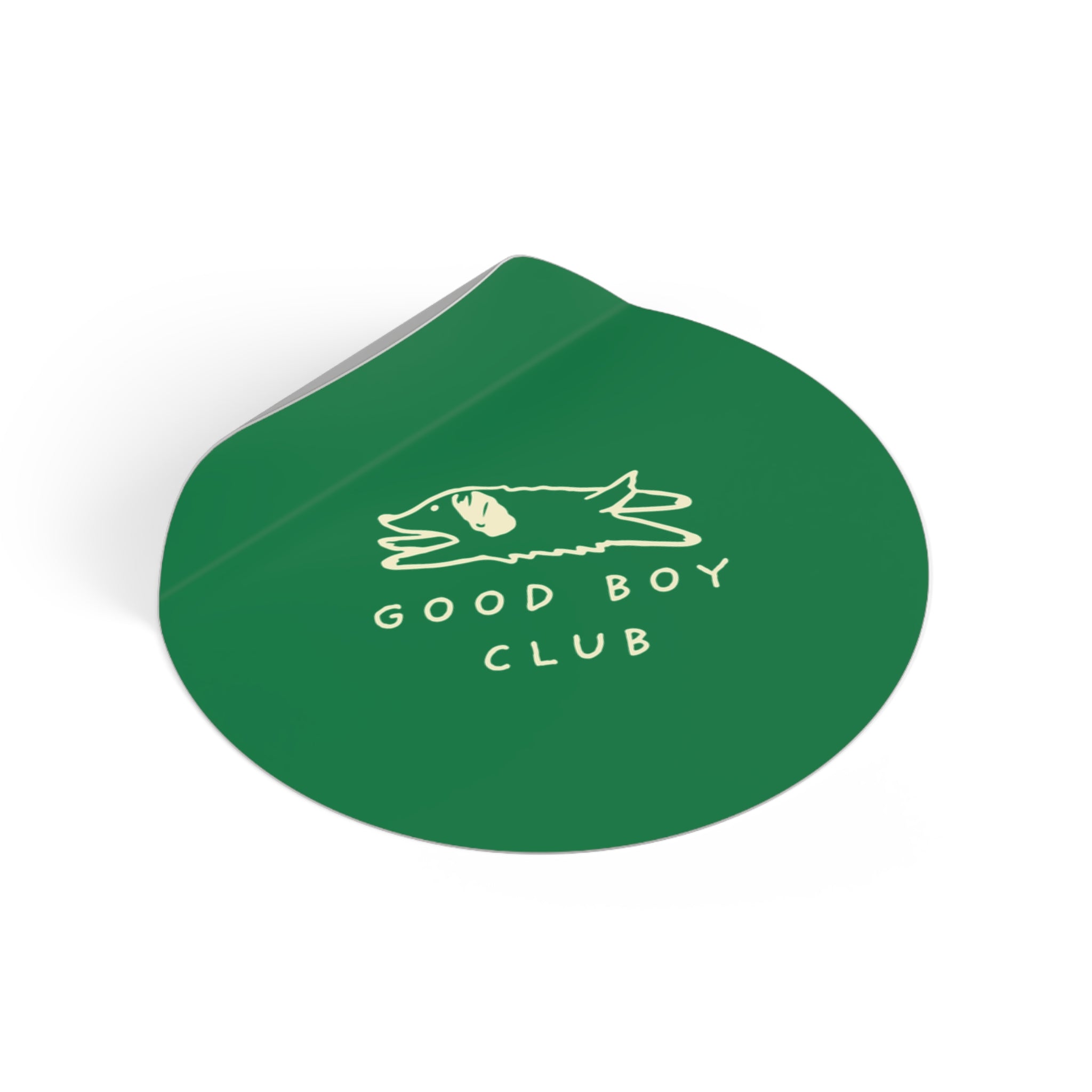 Good Boy Club Round Vinyl Sticker
